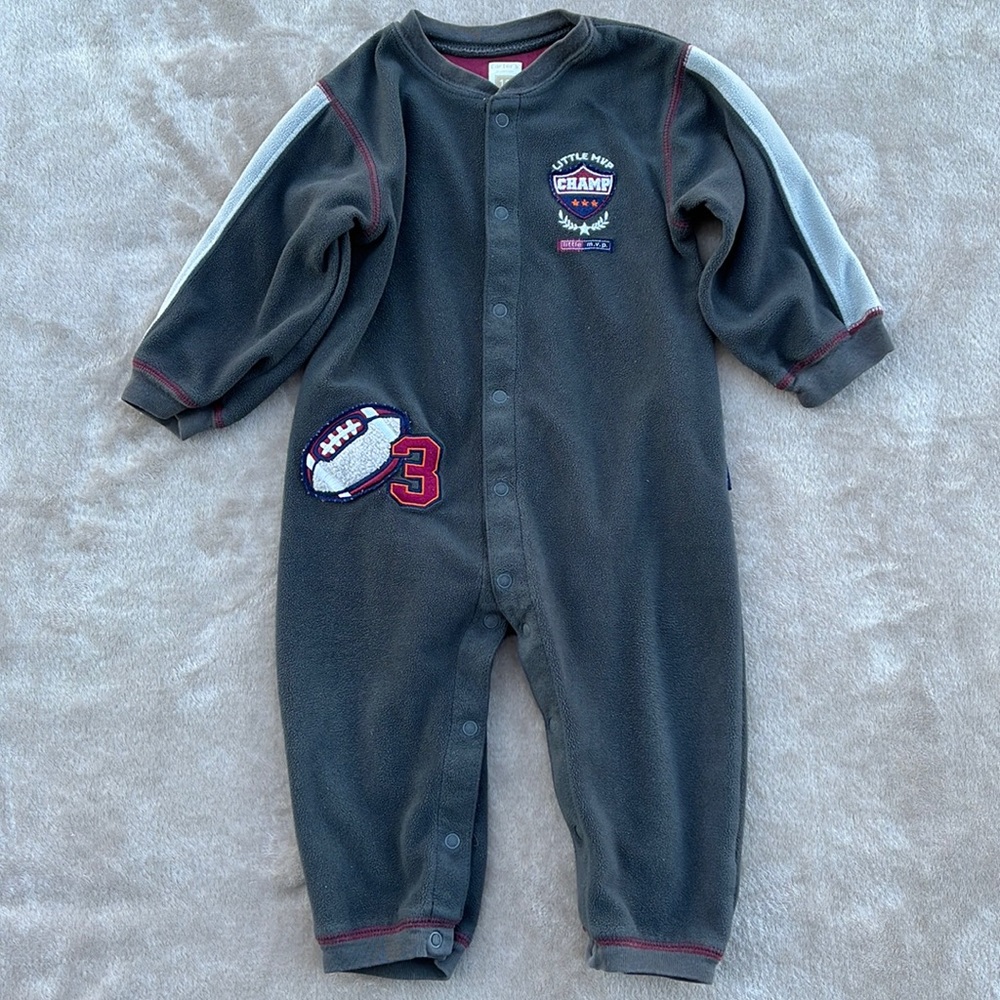 Carter’s Button-Down Fleece Body Suit, Size 18 Months